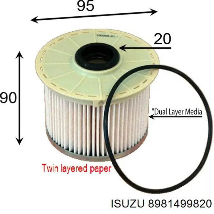 Filtro de combustível C987 Purflux
