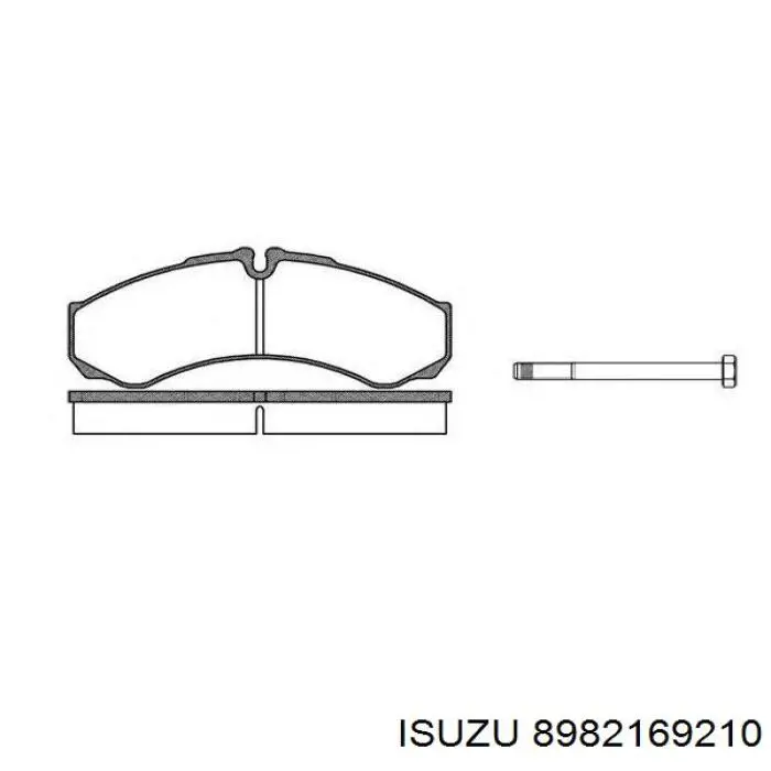 Sapatas do freio traseiras de disco Isuzu 8982169210 preço, a partir de 50,24 USD
