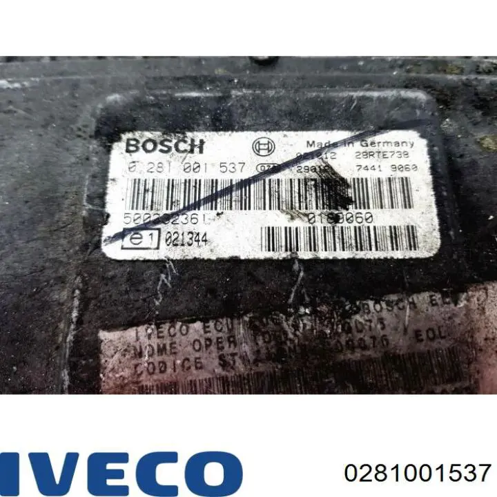 Módulo de direção (Centralina eletrônica) de motor Iveco 0281001537