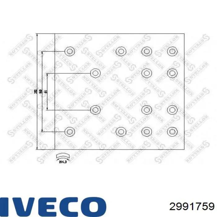 2991759 Iveco Sapatas do freio traseiras de tambor