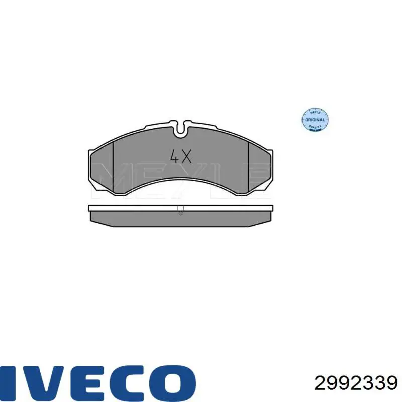 Compre 2992339 Iveco Sapatas do freio traseiras de disco