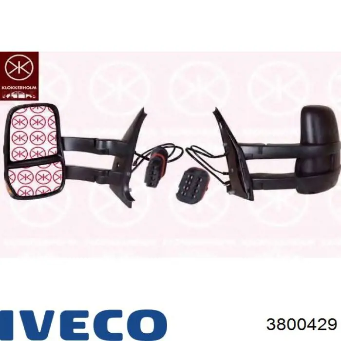 Espelho de retrovisão esquerdo 3800429 Iveco