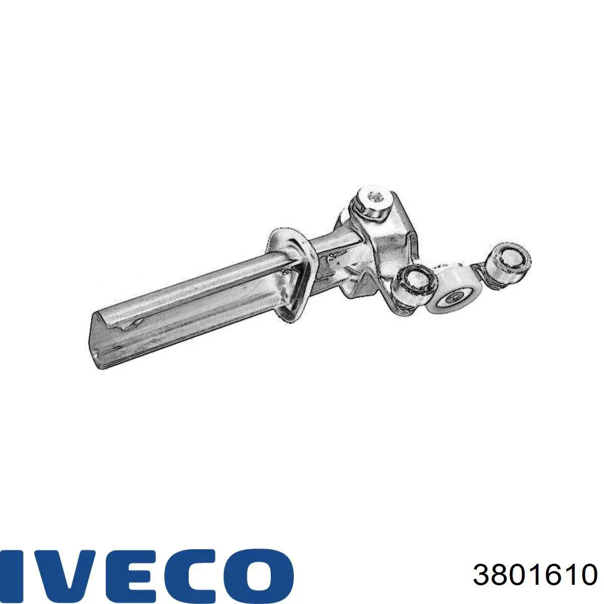 Rolo direito central da porta lateral (deslizante) 3801610 Iveco