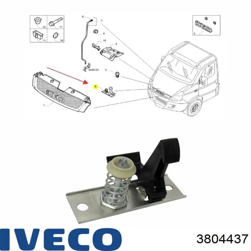 Fecho da capota Iveco 500321532 preço, a partir de 22,99 USD