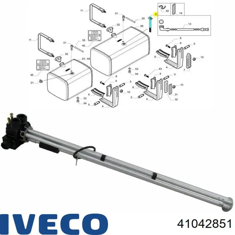 Sensor do nível de combustível no tanque Iveco 41042851 preço, a partir de 206,79 USD