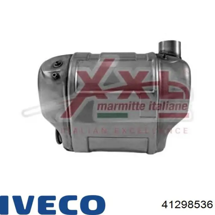 Silenciador, parte central e traseira 41298536 Iveco