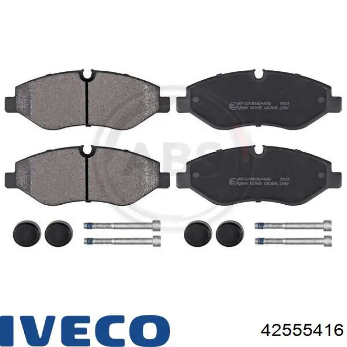 Compre 42555416 Iveco Kit de reparação de suporte do freio dianteiro
