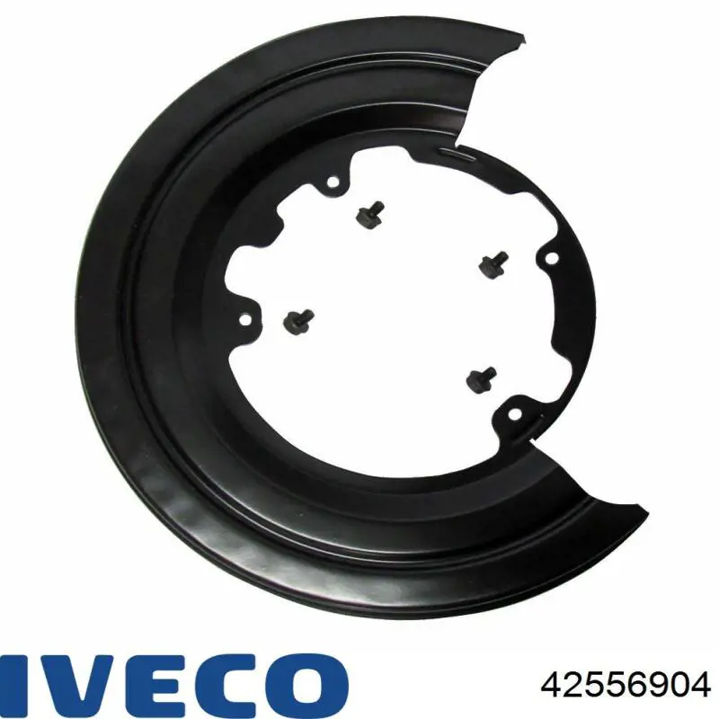 Proteção esquerda do freio de disco traseiro 42530366 Iveco