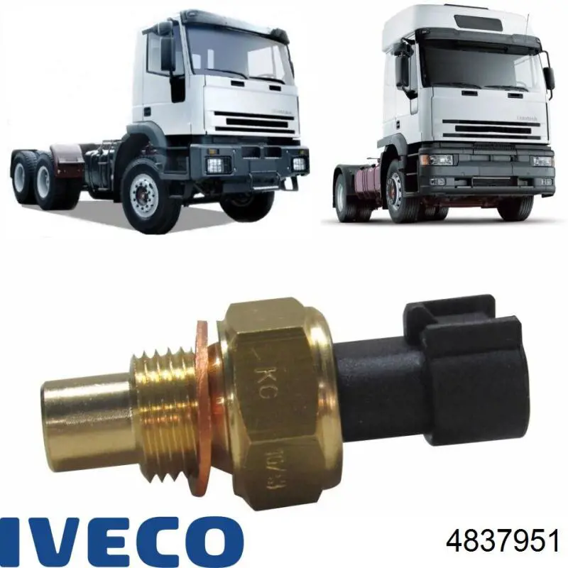 4837951 Iveco Sensor de temperatura do fluido de esfriamento