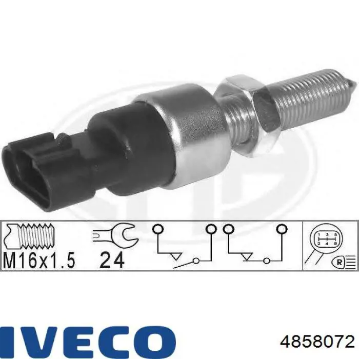 Compre 4858072 Iveco Sensor de ativação das luzes de marcha à ré