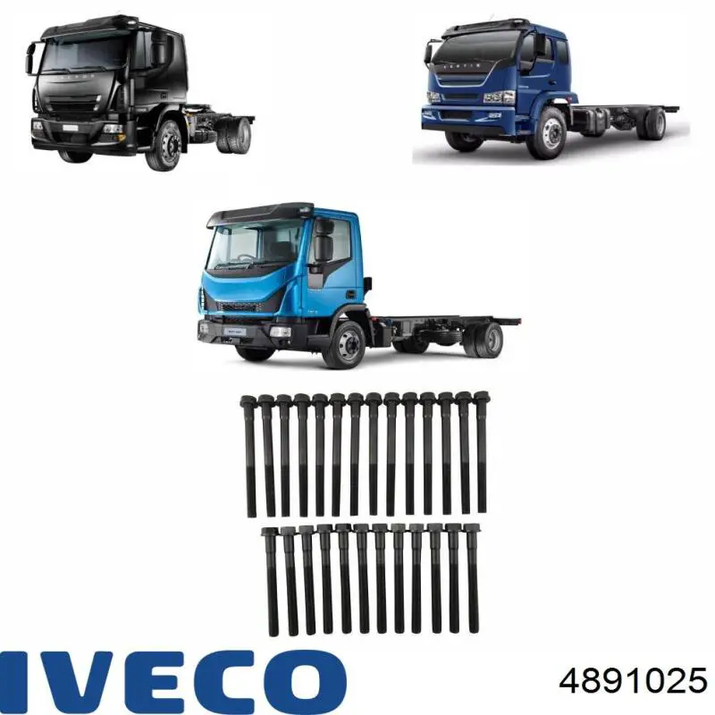 4891025 Iveco Parafuso de cabeça de motor (CBC)