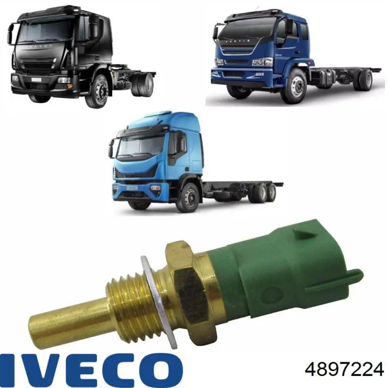 Compre 4897224 Iveco Sensor de temperatura do fluido de esfriamento