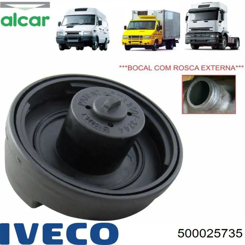 Tampa (tampão) do tanque de combustível Iveco 1904370 preço, a partir de 48,23 USD