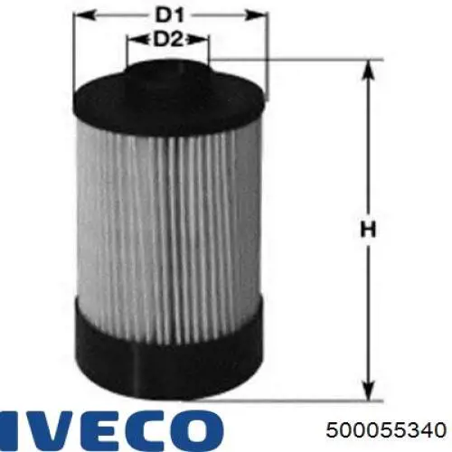 Filtro de combustível Iveco 500055340 preço, a partir de 19,37 USD