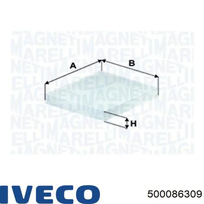 500086309 Iveco Filtro de salão