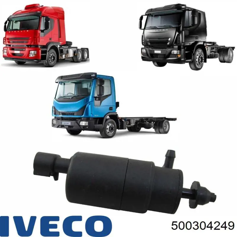 Compre 500304249 Iveco Bomba de motor de fluido para lavador de vidro dianteiro