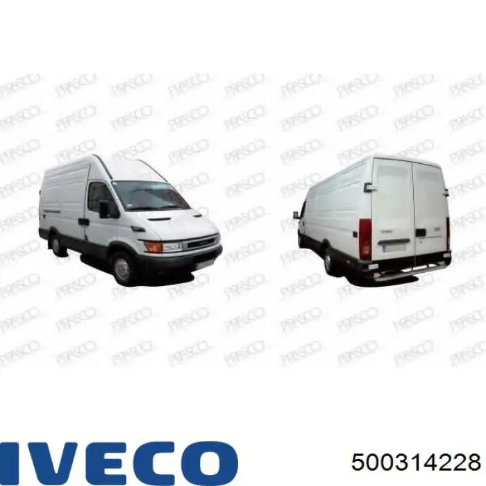 Compre 500314228 Iveco Maçaneta interna direita da porta dianteira