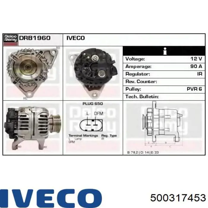  Iveco 500317453 preço, a partir de 74,75 USD