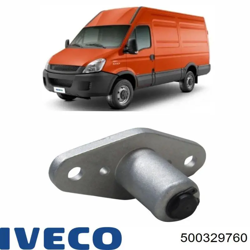 500329760 Iveco Limitador da porta deslizante, na carroçaria central