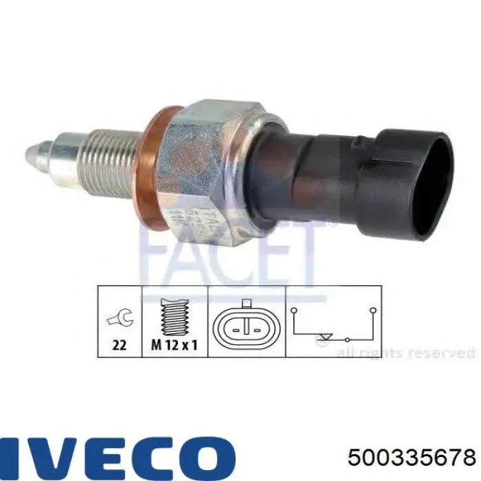 Sensor de ativação das luzes de marcha à ré Iveco 500335678 preço, a partir de 10,66 USD