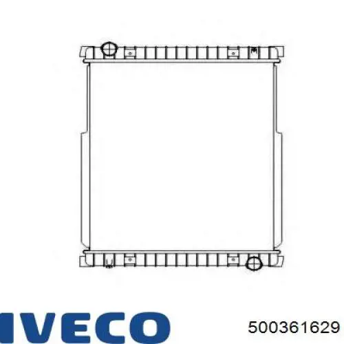 Radiador de esfriamento de motor 500361629 Iveco