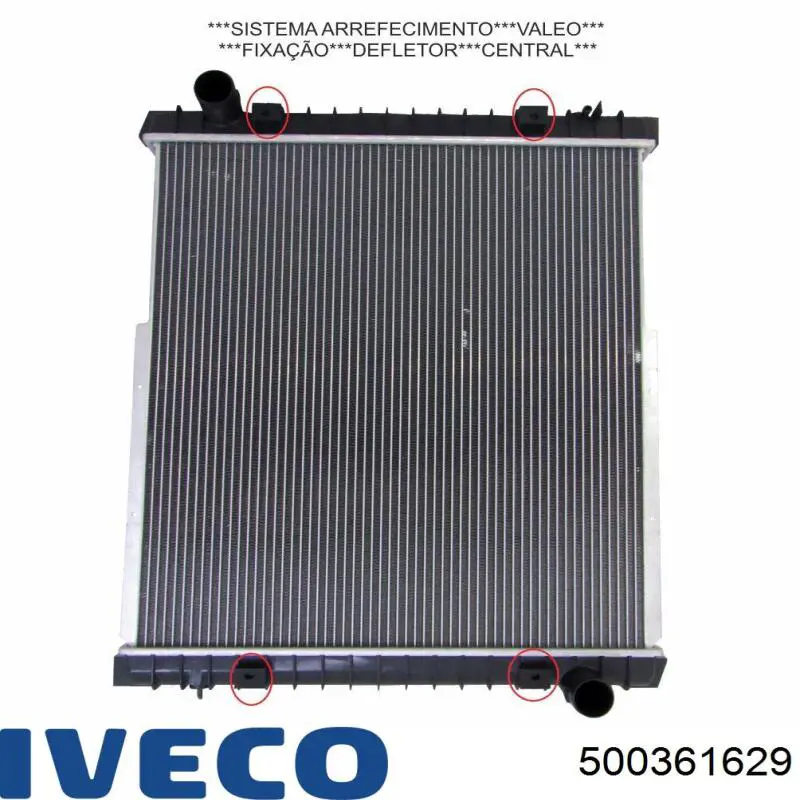 Radiador de esfriamento de motor Iveco 500361629 preço, a partir de 275,82 USD