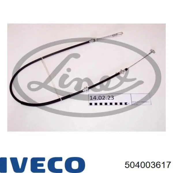 Cabo traseiro direito/esquerdo do freio de estacionamento Iveco 504003617 preço, a partir de 25,73 USD