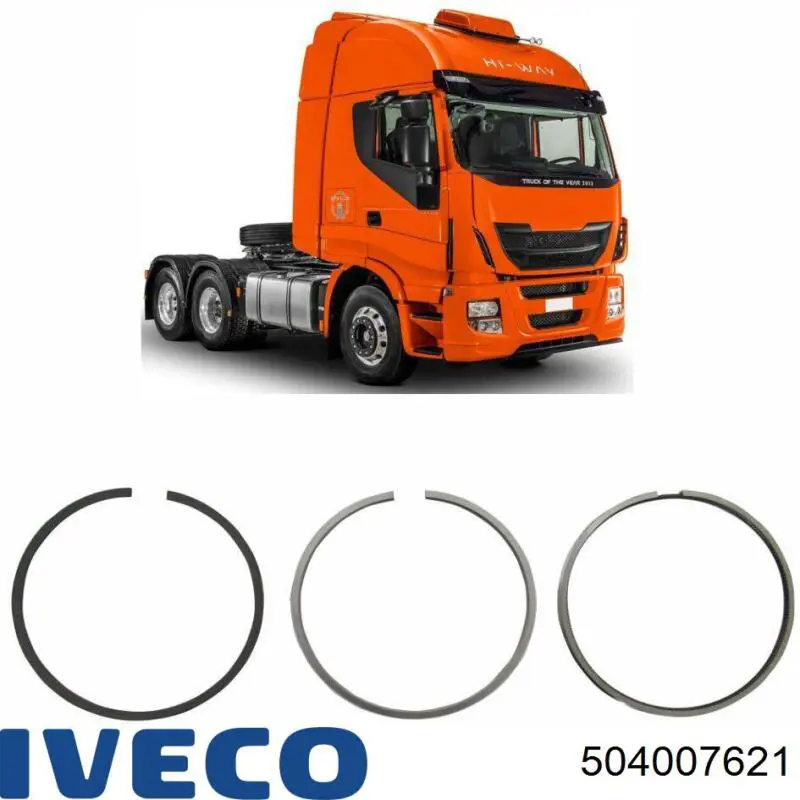 Tubo de combustível, inverso desde os injetores Iveco 504007621