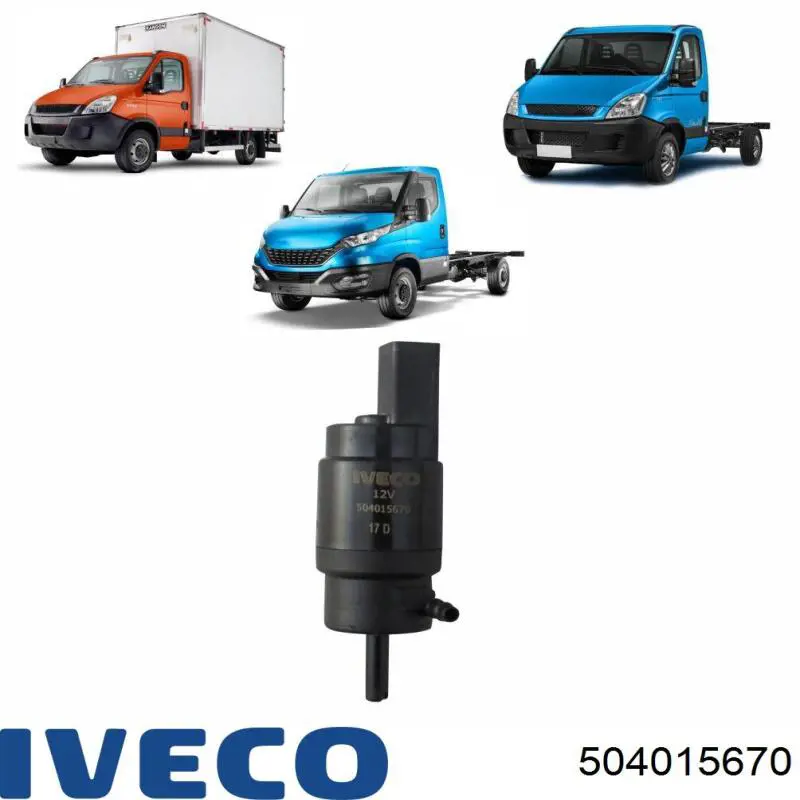 Bomba de motor de fluido para lavador de vidro dianteiro Iveco 504015670 preço, a partir de 18,62 USD