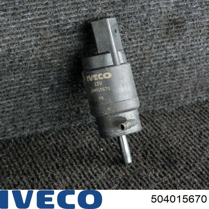 504015670 Iveco Bomba de motor de fluido para lavador de vidro dianteiro