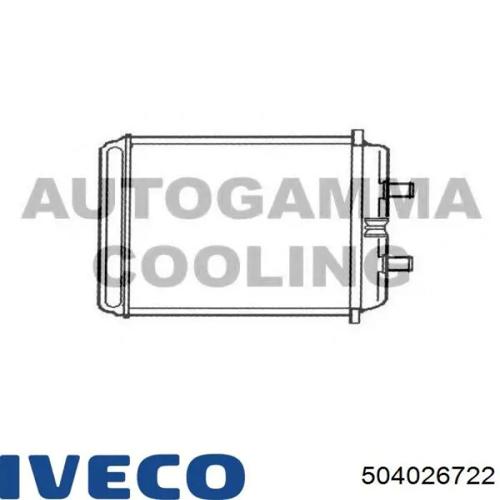 Radiador de forno (de aquecedor) Iveco 504026722 preço, a partir de 42,65 USD
