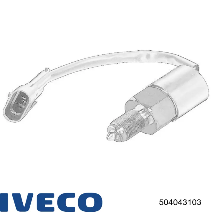 504043103 Iveco Sensor de indicador da lâmpada de caixa de transferência de bloqueio de diferencial