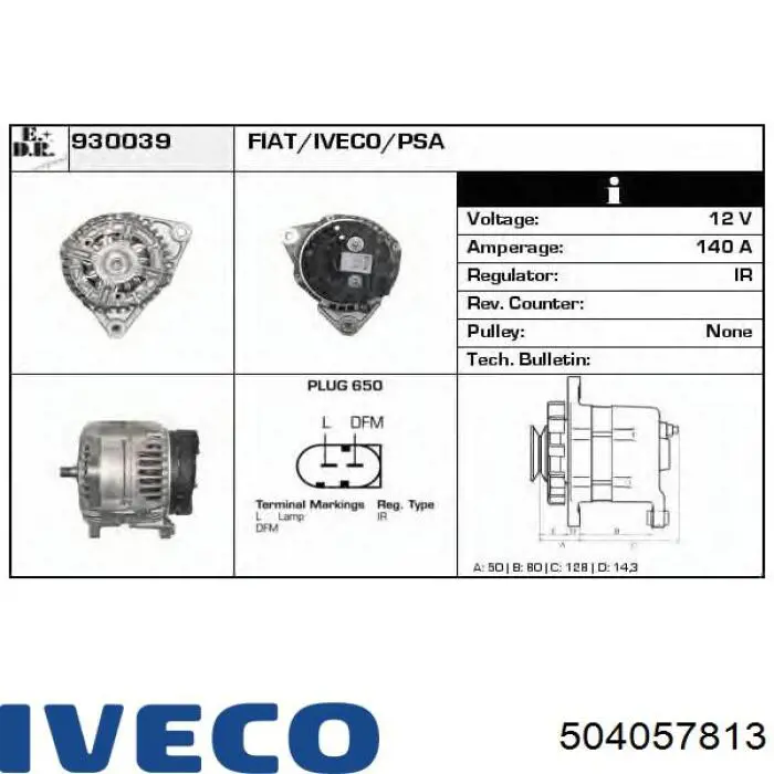 Compre 504057813 Iveco Gerador