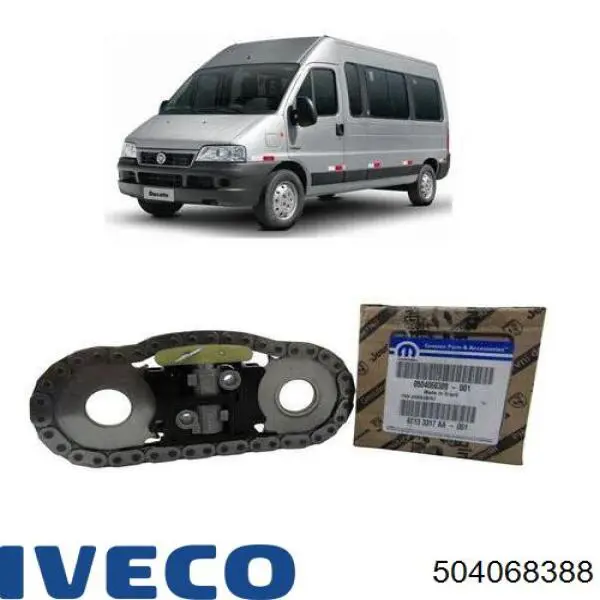 504068388 Iveco Cadeia do mecanismo de distribuição de gás