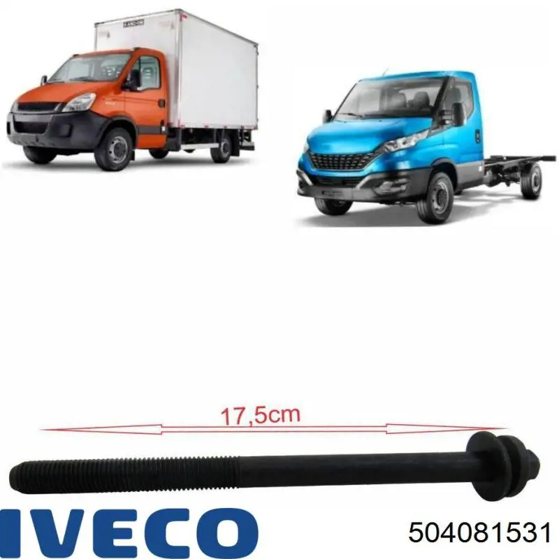 Compre 504081531 Fiat/Alfa/Lancia Parafuso de cabeça de motor (CBC)