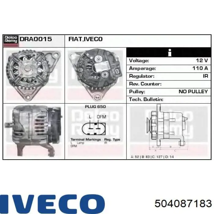 Compre 504087183 Iveco Gerador