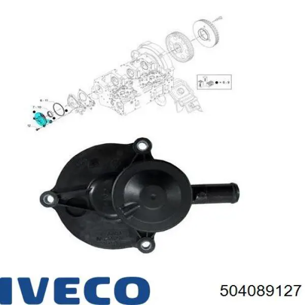Tampa de separador (de separador de óleo) Iveco 504089127 preço, a partir de 38,33 USD