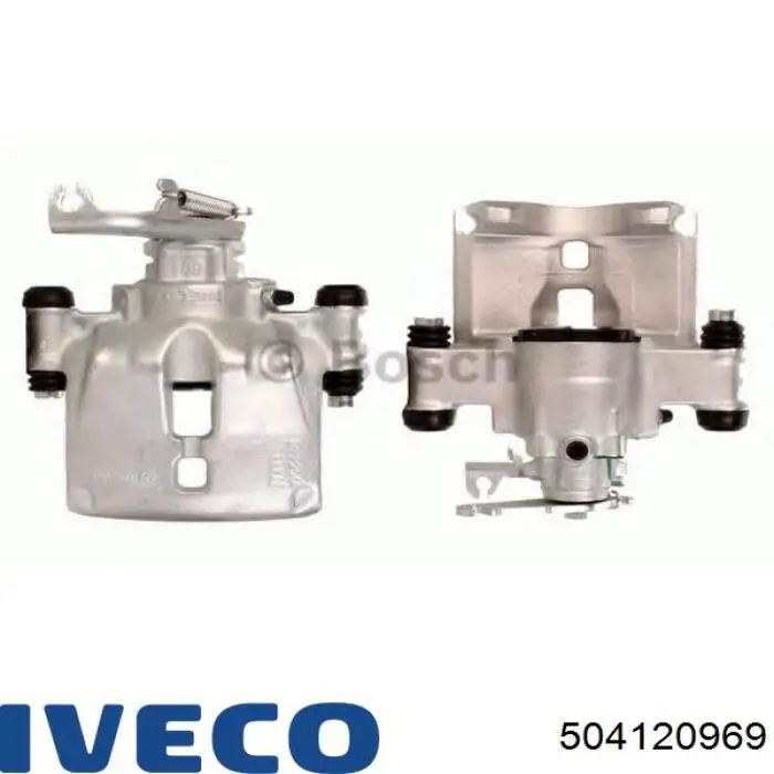 Compre 504120969 Iveco Suporte do freio traseiro esquerdo