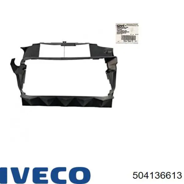 504136613 Iveco Suporte inferior do radiador (painel de montagem de fixação das luzes)