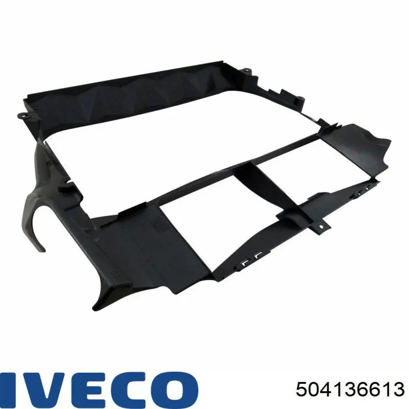 504136613 Iveco Suporte inferior do radiador (painel de montagem de fixação das luzes)