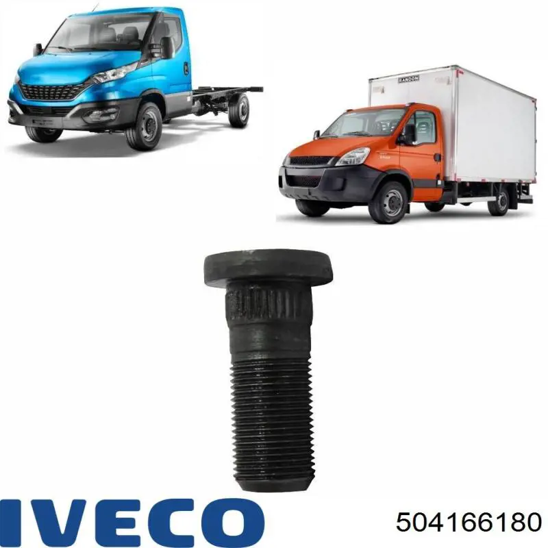 Porca de cubo dianteiro 504166180 Iveco