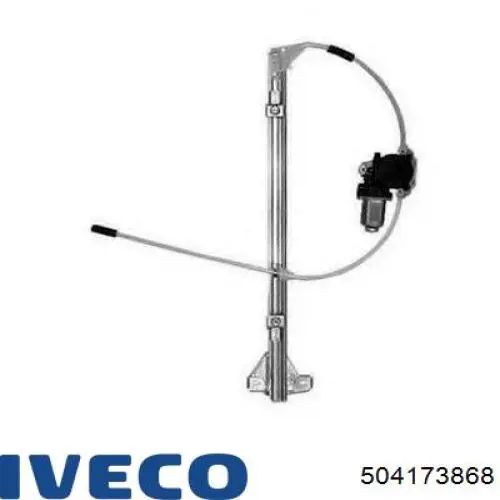 Mecanismo de acionamento de vidro da porta dianteira direita 504173868 Iveco
