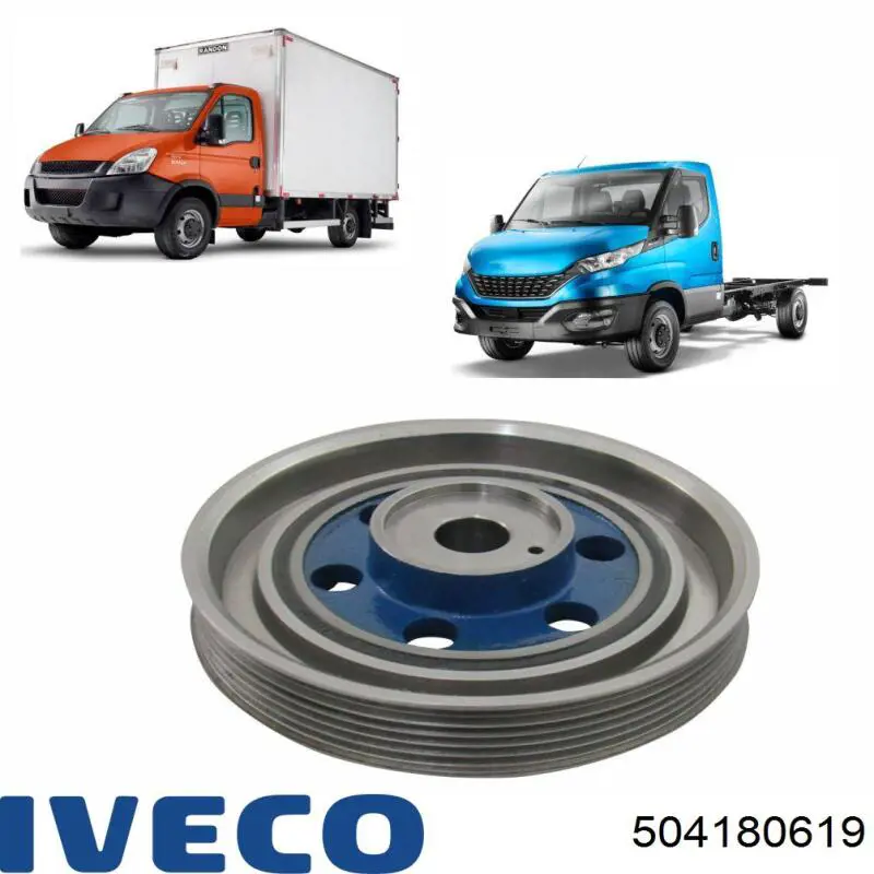 Polia de cambota 504180619 Iveco