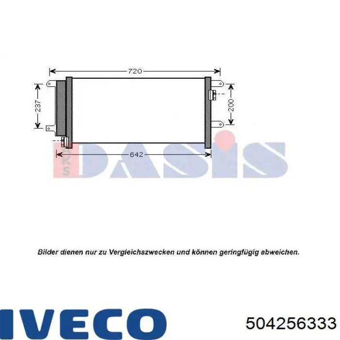 Compre 504256333 Iveco Radiador de aparelho de ar condicionado