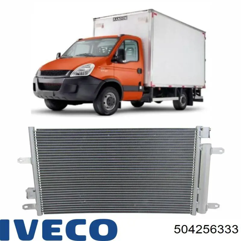 Radiador de aparelho de ar condicionado Iveco 504256333 preço, a partir de 112,37 USD