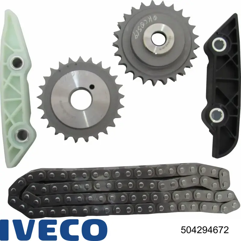 Cadeia do mecanismo de distribuição de gás, kit 504294672 Iveco