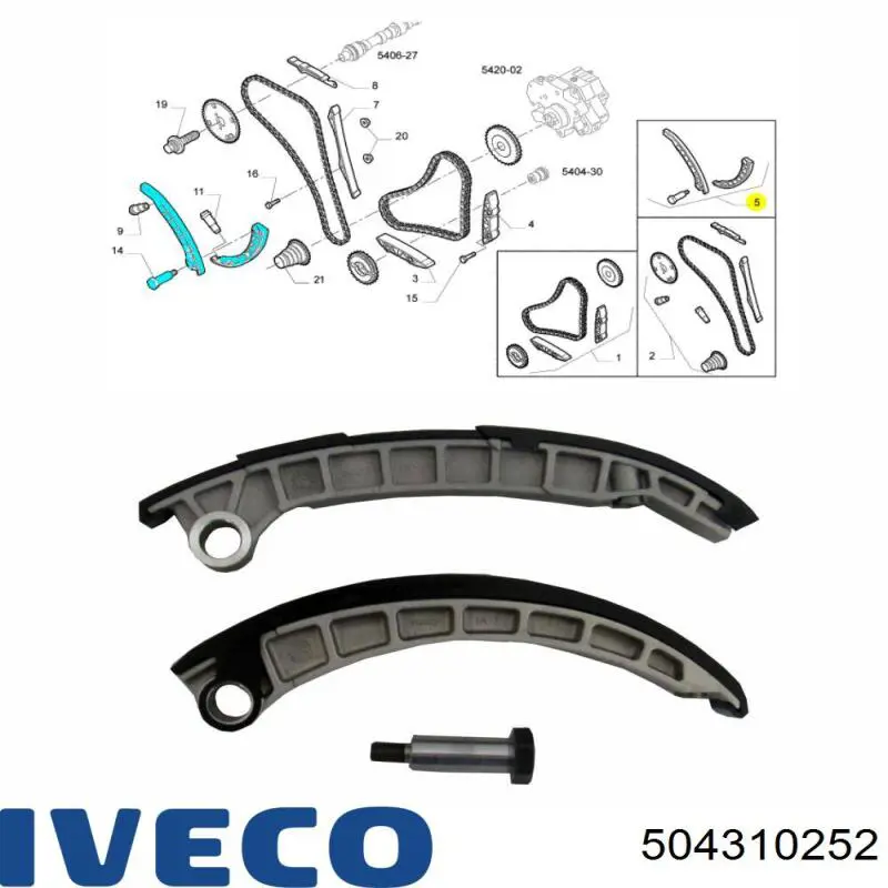Amortecedor de cadeia do mecanismo de distribuição de gás, kit Iveco 5802122595 preço, a partir de 91,32 USD