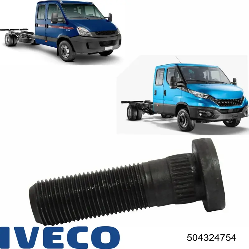 Prego de roda dianteiro 504324754 Iveco