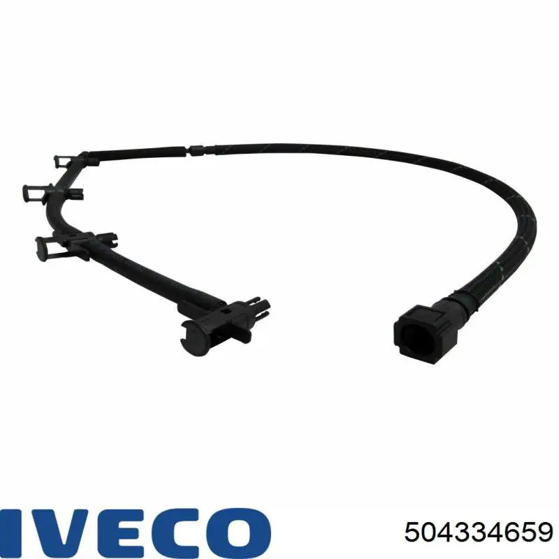Tubo de combustível, inverso desde os injetores Iveco 504334659