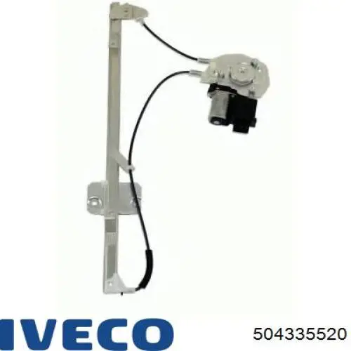 504335520 Iveco Mecanismo de acionamento de vidro da porta dianteira esquerda